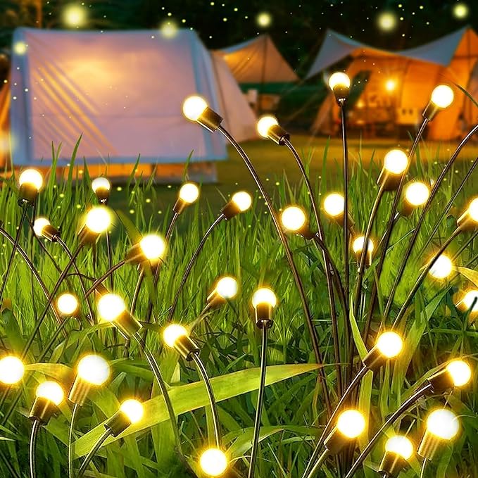 Solar Powered Outdoor Firefly Garden Lights