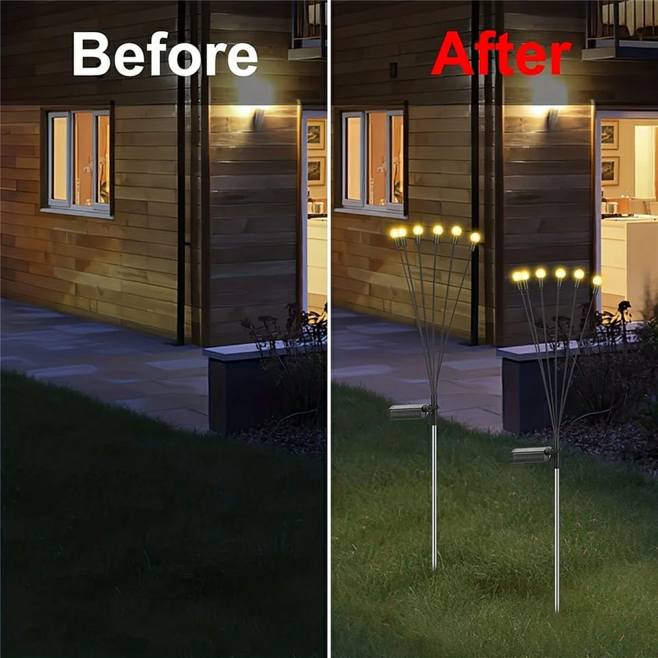Solar Powered Outdoor Firefly Garden Lights