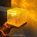 Dynamic Water Ripple & Crystal Flame Table Lamp