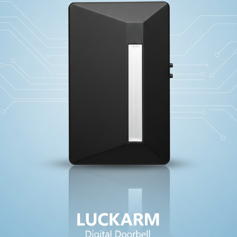 Luckarm Modern Wireless Digital Doorbell – Easy Installation Entryway Bell