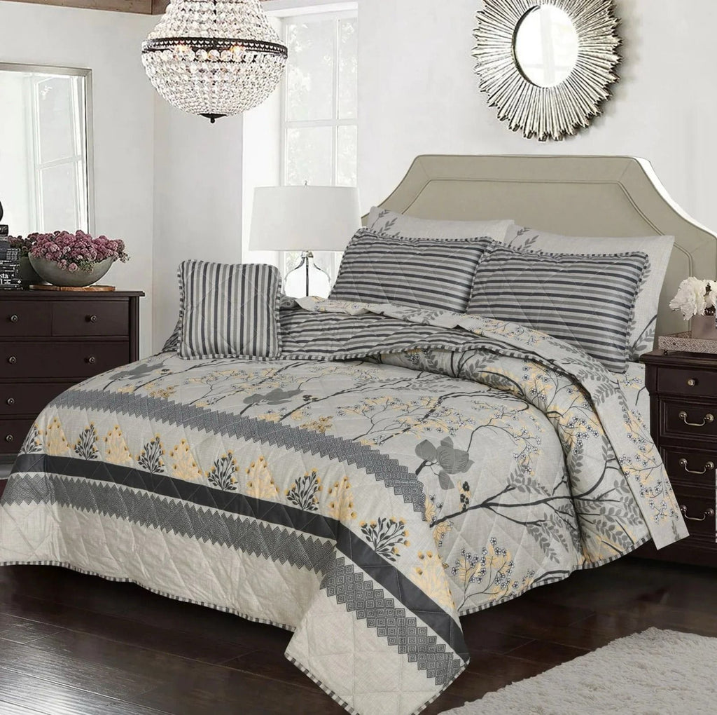 7-Piece Premium Cotton Salonika Comforter Set – Luxury Bedding Collection