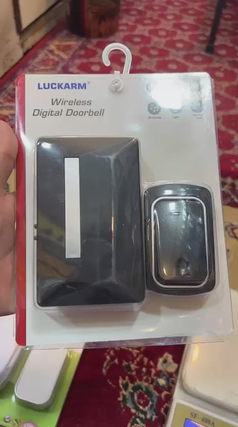Luckarm Modern Wireless Digital Doorbell – Easy Installation Entryway Bell